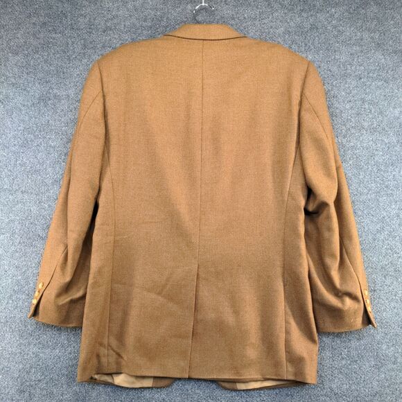 John W. Nordstrom Men's Blazer Suit Jacket Brown Actual 40x31.5 Cashmere - Picture 5 of 14